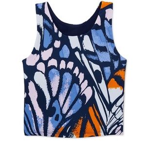 Athletic Works Girls Longline Bra Tank Top, Size M 7/8
